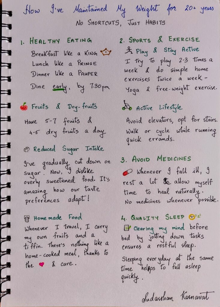 Maintain weight easily